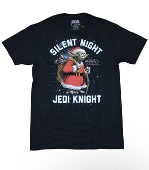 Star Wars NWT Fifth Sun Men’s T Shirt Size Large Yoga Silent Night Jedi Knight